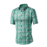 Men's Plaid Casual Dress Shirt In Many Different Styles/Colors - TrendSettingFashions 