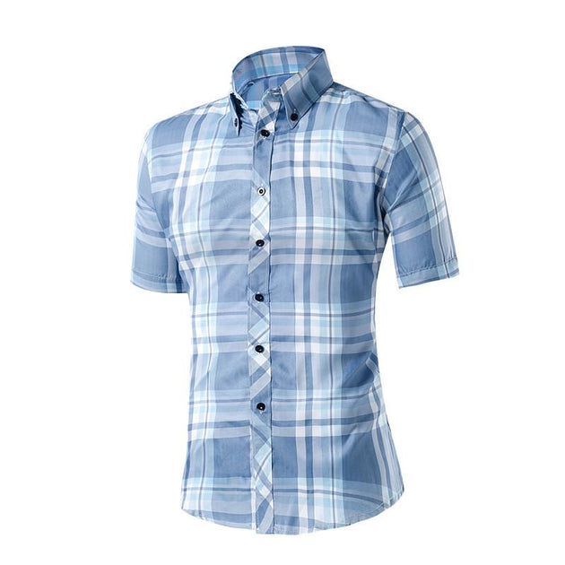 Men's Plaid Casual Dress Shirt In Many Different Styles/Colors - TrendSettingFashions 