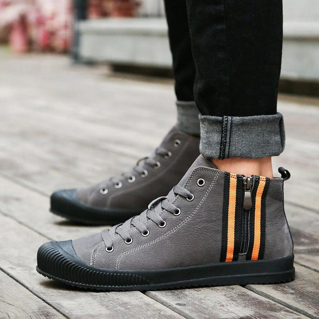 Men's Fashion Suede Zip Up! - TrendSettingFashions 