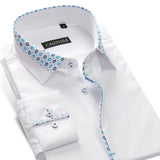 Men's Fashion Collar Dress Shirt Up To 2XL - TrendSettingFashions 