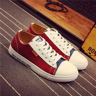 Men's Patchwork Fashion Lace Up's - TrendSettingFashions 