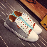 Men's Patchwork Fashion Lace Up's - TrendSettingFashions 