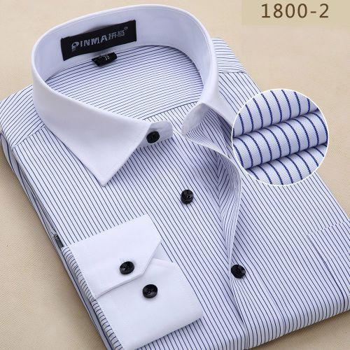 Men's Cotton Business Dress Shirt Up To 6XL - TrendSettingFashions 