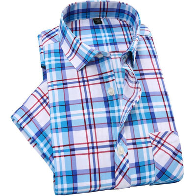 Men's Fashion Short Sleeve Dress Shirt - TrendSettingFashions 