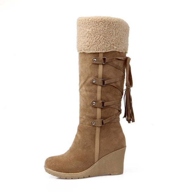 Women's Knee-High Winter Boots - TrendSettingFashions 