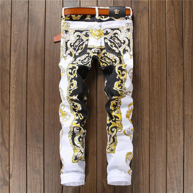 Men's Print Fashion Jeans - TrendSettingFashions 