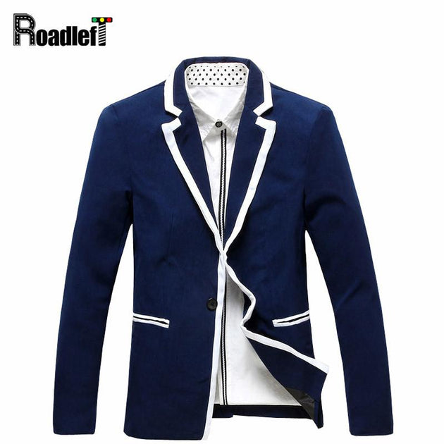 Men's Bordered Fashion Blazer - TrendSettingFashions 