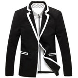 Men's Bordered Fashion Blazer - TrendSettingFashions 