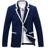 Men's Bordered Fashion Blazer - TrendSettingFashions 