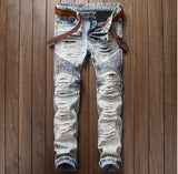 Men's Ripped Designer Jeans - TrendSettingFashions 