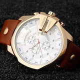 Men's Classy Leather Band Watch - TrendSettingFashions 