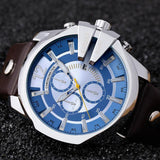 Men's Classy Leather Band Watch - TrendSettingFashions 