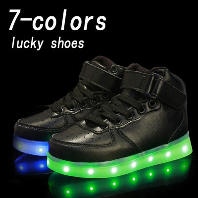 Kids LED High Tops - TrendSettingFashions 