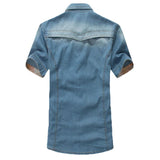 Men's Fashion Washed Dress Shirt - TrendSettingFashions 