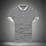 Men's Striped Polo Up To 5XL - TrendSettingFashions 