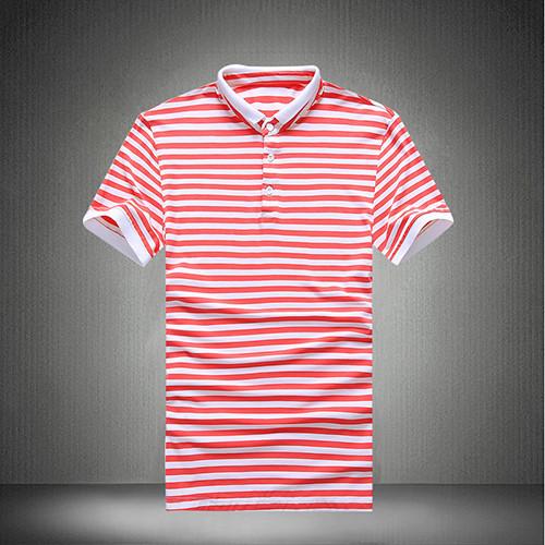 Men's Striped Polo Up To 5XL - TrendSettingFashions 