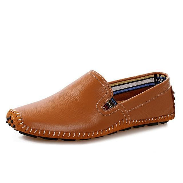 Men's Genuine Leather Loafers Up To Size 13 - TrendSettingFashions 