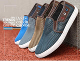 Men's Mesh Patchwork Slip On Up To Size 14 - TrendSettingFashions 