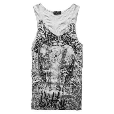 Men's Elephant Print Tank - TrendSettingFashions 