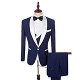Men's Custom Made Suit Up To 4XL(Jacket+Pants+Vest+Bow Tie ) - TrendSettingFashions 