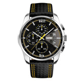 Men's Sport Leather Band Wristwatch - TrendSettingFashions 