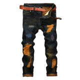 Men's Ripped Distressed Fashion Jeans Up To Size 40 - TrendSettingFashions 