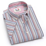 Men's Striped Colorful Dress Shirt - TrendSettingFashions 