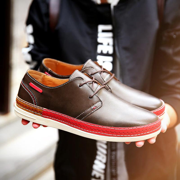 Men's Round Toe Causual Lace Up's - TrendSettingFashions 