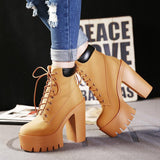 Women's Ankle Work Boots - TrendSettingFashions 