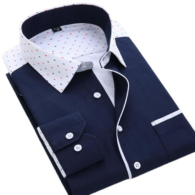2xl dress shirts Untuckit Shirt Mens Size 2XL Blue Plaid Cotton Button Up Long Sleeve Dress