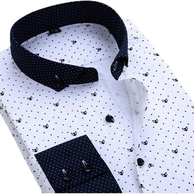 Men's Long Sleeve Dress Shirt Up To 2XL - TrendSettingFashions 