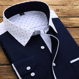 Men's Long Sleeve Dress Shirt Up To 2XL - TrendSettingFashions 