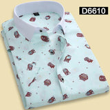Men's Print Dress Shirt In 10 Colors And Styles - TrendSettingFashions 