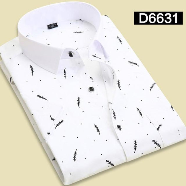 Men's Print Dress Shirt In 10 Colors And Styles - TrendSettingFashions 