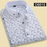 Men's Print Dress Shirt In 10 Colors And Styles - TrendSettingFashions 