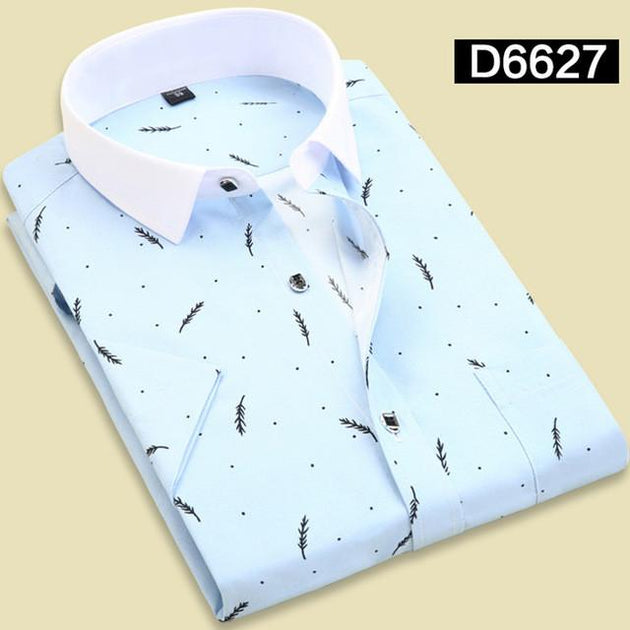 Men's Print Dress Shirt In 10 Colors And Styles - TrendSettingFashions 