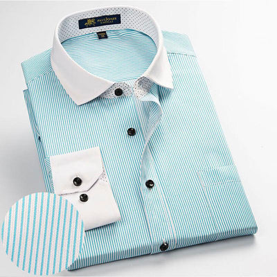 Men's Business Dress Shirt Up To 2XL - TrendSettingFashions 