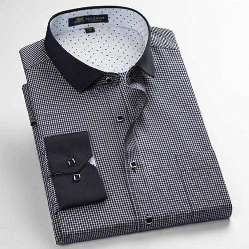 Men's Business Dress Shirt Up To 2XL - TrendSettingFashions 