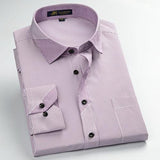 Men's Business Dress Shirt Up To 2XL - TrendSettingFashions 