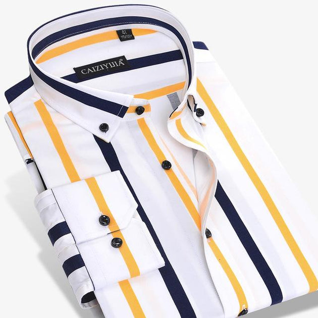 Men's Long Sleeve Urban Business Shirt - TrendSettingFashions 
