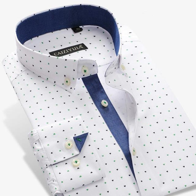 Men's Plaid Button Down Unique Dress Shirt(8 Colors) - TrendSettingFashions 