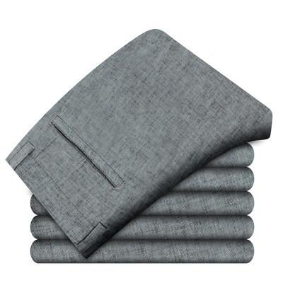 Men's Breathable Cotton Linen Trousers Up To Size 38 - TrendSettingFashions 