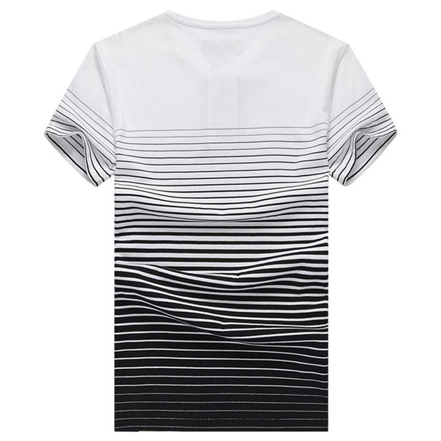 Men's Striped Tee In Multi Design And Color Options - TrendSettingFashions 