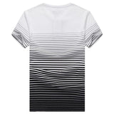 Men's Striped Tee In Multi Design And Color Options - TrendSettingFashions 