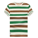 Men's Striped Tee In Multi Design And Color Options - TrendSettingFashions 