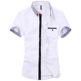 Men's Fashion Pocket Stripe Shirt Up To 4XL - TrendSettingFashions 