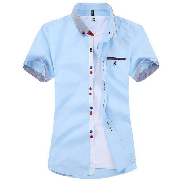 Men's Fashion Pocket Stripe Shirt Up To 4XL - TrendSettingFashions