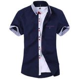 Men's Fashion Pocket Stripe Shirt Up To 4XL - TrendSettingFashions 