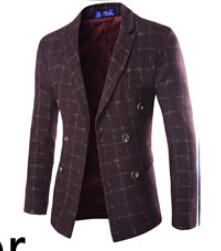 Men's Double Breasted Wool Coat Up To 2XL - TrendSettingFashions 