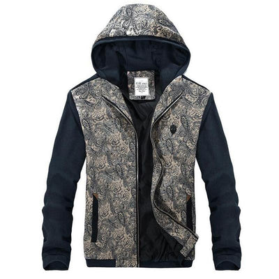 Men's Fashion Printed Hooded Jacket - TrendSettingFashions 